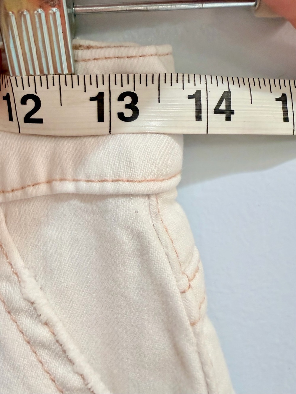 Hudson Jeans Jodie Wide Leg Utility High Rise Pants White Tan Stitching Size 27 - Picture 11 of 15